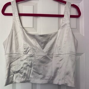 Wilfred Ivory Satin Blouse